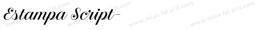 Estampa Script字体转换